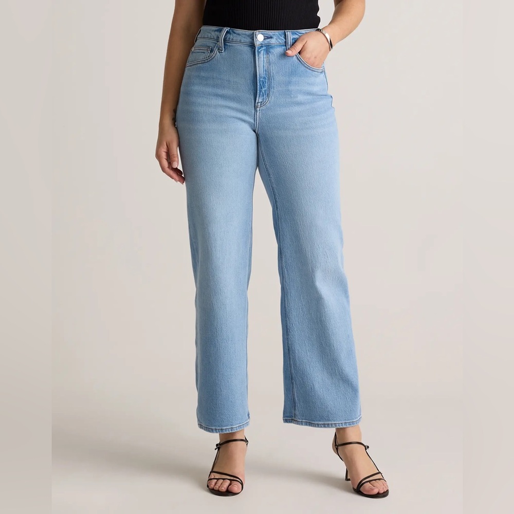 NWT Quince Bella relaxed straight jeans